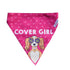 Lana Paws Diva-Cover Girl Adjustable Dog Bandana/Scarf, Pink