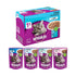 Whiskas Adult (1+Yrs) Fish Selection - Tuna, Coley, Whitefish and Salmon in Jelly, Wet Cat Food 85 g (Pack of 48 pouches)