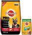 PRO Adult Dry Dog Food for Large Breed Active Dog, 10kg and Biscrok Dog Biscuit Treats (Above 4 Months), Chicken Flavour, 900g