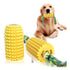 PetVogue, Corn shaped Toothbrush Toy with Cotton Rope for Aggressive Chewer for S/M Dog