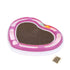 Cat Stratcher by PetVogue with Free Catnip Heart Shape Cat Scratcher Pad Recyclable Corrugated Cardboard with Bell Ball Tunnel Toy | Free Catnip Included (Color May Vary)