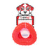 Gearbuff Trinity clear dental dog chew toy,Large, Orange