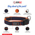 GEARBUFF Pet Walk Premium Collar for Dogs, Navy & Orange