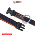 GEARBUFF Pet Walk Premium Collar for Dogs, Navy & Orange