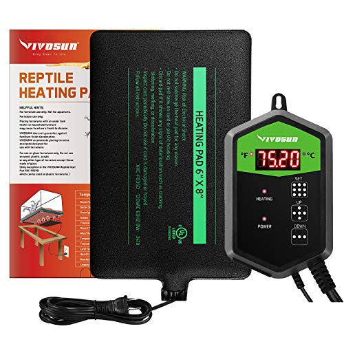 VIVOSUN Upgrade Reptile Heat Mat and Digital Thermostat Combo – PETOLY