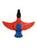 GiGwi Lets Fly! Duck with squeaker TPR Dog Toy, Orange and Blue