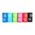 500 Pet Waste Bags, Dog Waste Bags, Bulk Poop Bags with Leash Clip and Bone Bag Dispenser - (500 Bags, Rainbow with Paw Prints)