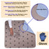 Washable, Reusable, Pet Training and Puppy Pads+Free Puppy Grooming Gloves/Extra Large Waterproof,Super Urine Absorbing&100% Leak Proof. Whelping, Incontinence, Travel, Bed Wetting, Mattress Protect