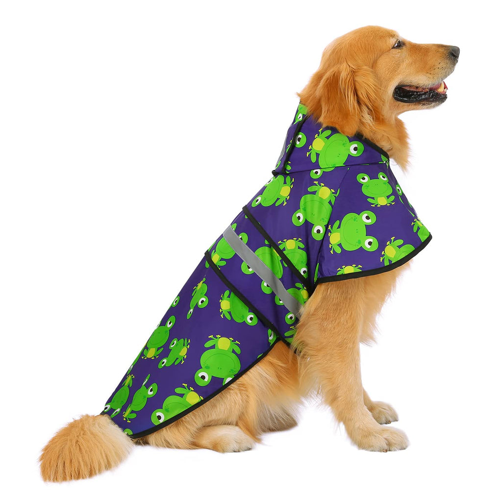 HDE Dog Raincoat Hooded Slicker Poncho for Small to X Large Dogs
