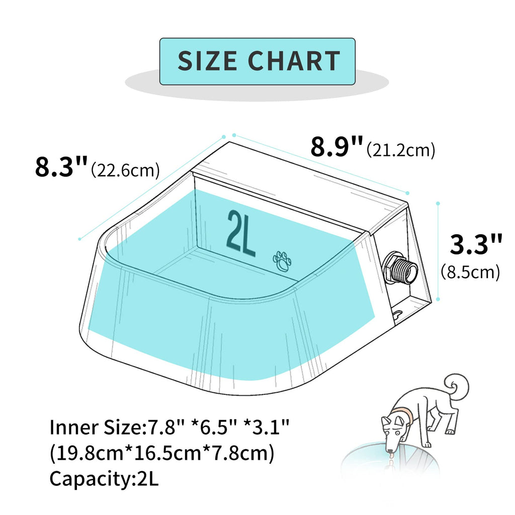 Auto fill outdoor dog water bowl on sale