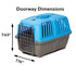 Pet Carrier: Hard-Sided Dog Carrier, Cat Carrier, Small Animal Carrier in Blue| Inside Dims 17.91L x 11.5W x 12H &amp; Suitable for Tiny Dog Breeds | Perfect Dog Kennel Travel Carrier for Quick Trips