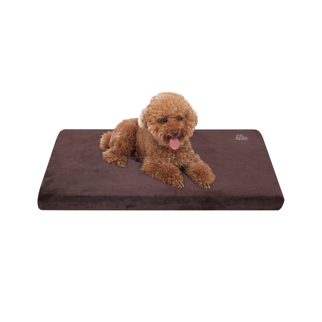 VANKEAN Dog Crate Mat Reversible Cool and Warm, Stylish Dog Bed for Crate with Waterproof Inner Linings and Removable Machine Washable Cover, Firm