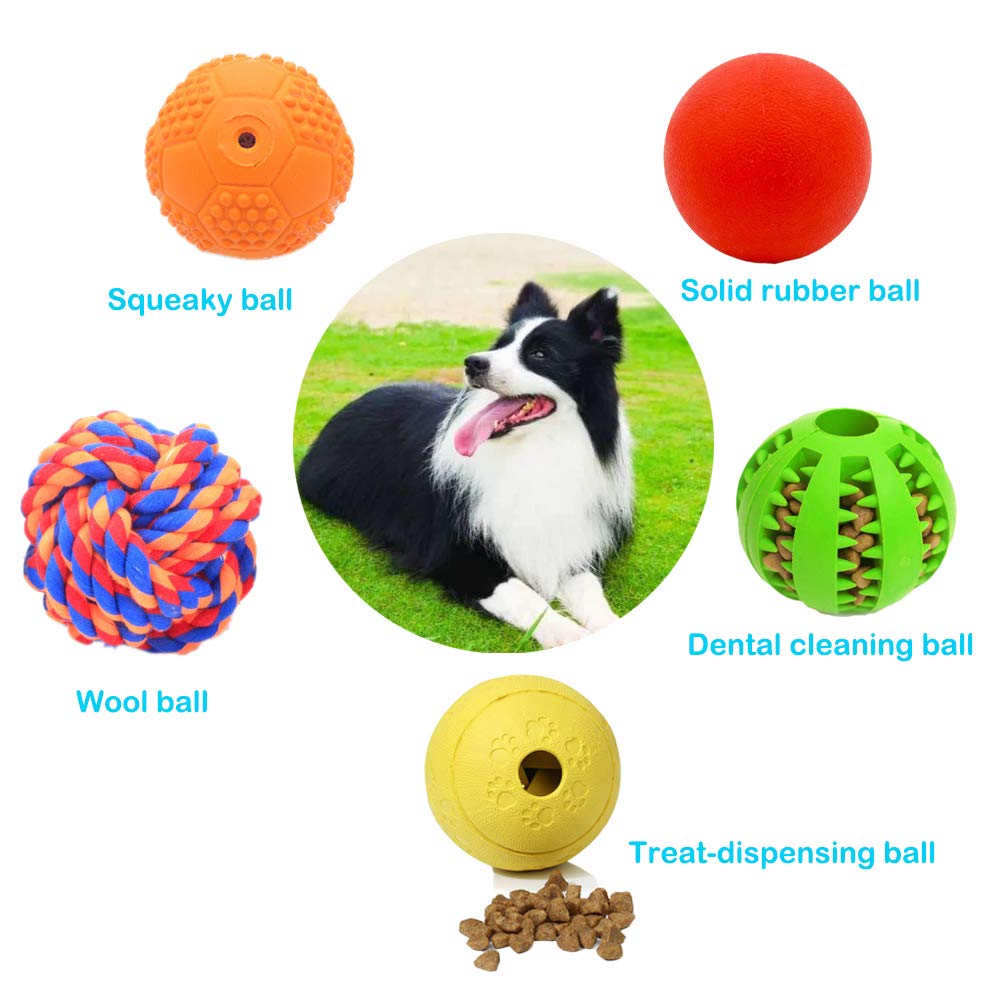 Interactive Dog Toys,Dog Puzzle Toys,IQ Treat Ball for Medium Large Dog,Dog  Squeaky Balls,Dog Chew Toys Durable,Dog Ball,Food Treat Dispensing Toys,  Puppy Toys 