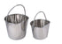 ProSelect Stainless Steel Flat Sided Pails - Durable Pails for Fences, Cages, Crates, Or Kennels - 5, 1-Quart
