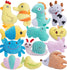 26 Pack Multicolored Squeaky Dog Toys for Small Dogs Bulk Pet Puppies Cute Puppy Squeaky Squeakers Toy Plush Dog Toys