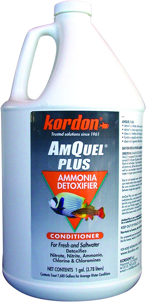 KORDON #33461 Amquel Plus- Ammonia Detoxifier for Aquarium, 1-Gallon