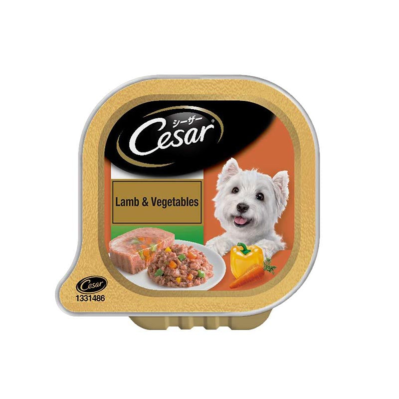 Cesar Adult Lamb & Vegetables Premium Wet Dog Food, 100 g