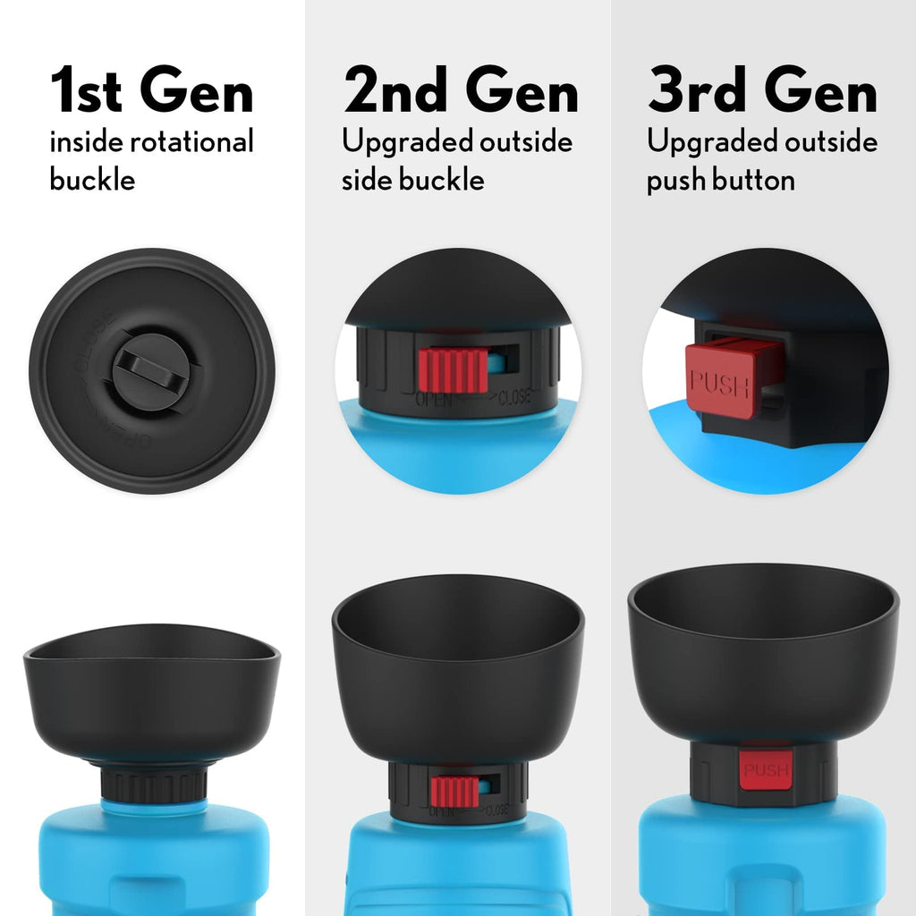 lesotc Pet Water Bottle for Dogs, Dog Water Bottle Foldable, Dog Trave –  PETOLY