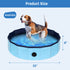 Anoak 2022 Foldable Dog Pool, Collapsible Kiddie Pool Portable Dog Swimming Pool, PVC Bathing Tub for Dogs Cats and Kids with Storage Bag, Brush, Repair Patch and Glue