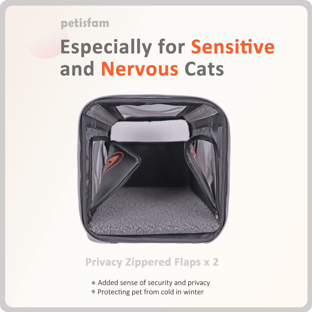 petisfam Large Cat Carrier Designed Especially for Sensitive Cats PETOLY