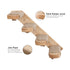 FUKUMARU Cat Climbing Shelf Wall Mounted, Four Step Cat Stairway with Jute Scratching for Cats Perch Platform Supplies