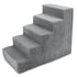 Best Pet Supplies Pet Steps and Stairs with CertiPUR-US Certified Foam for Dogs and Cats - Gray, 5-Step (H: 22.5)