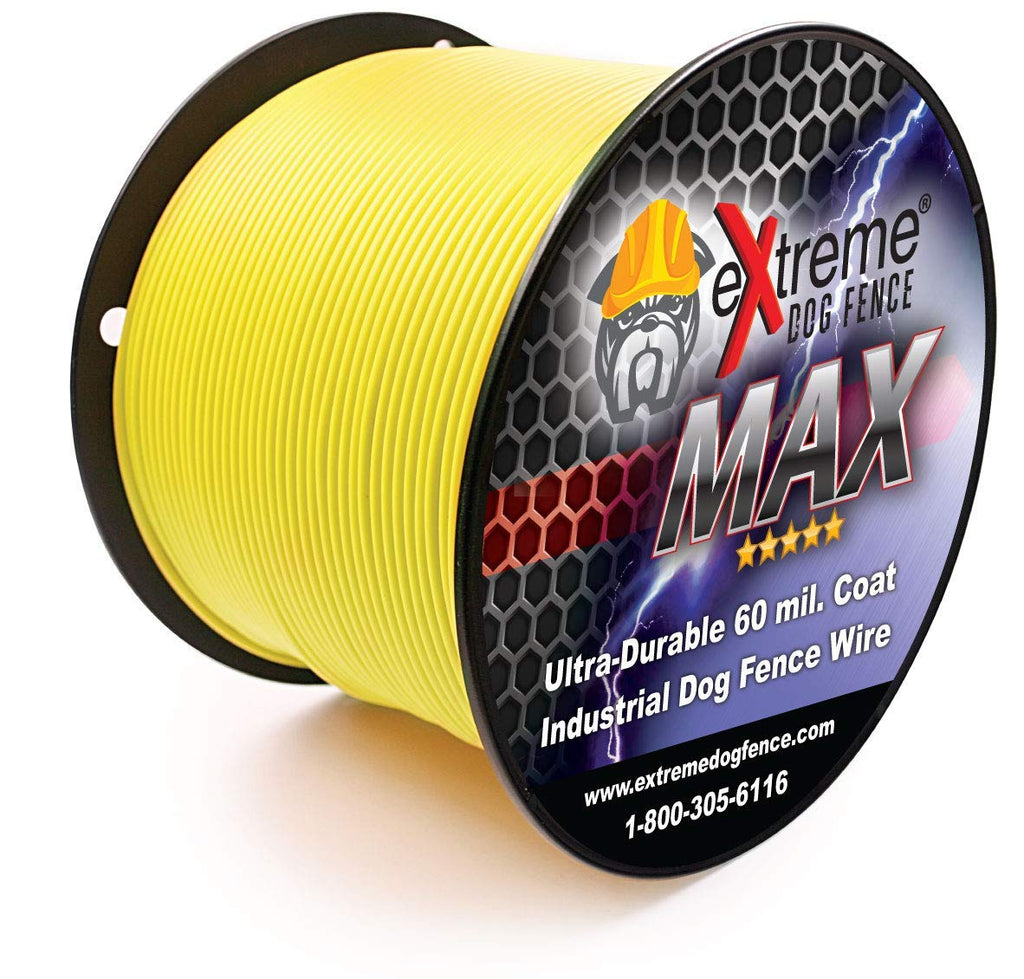 Extreme Dog Fence Max Grade Electric Dog Fence - 2 Dog Kit - 1000 Feet of 14 Gauge-Plus Maximum Duty Wire for Ultimate Performance and Reliability