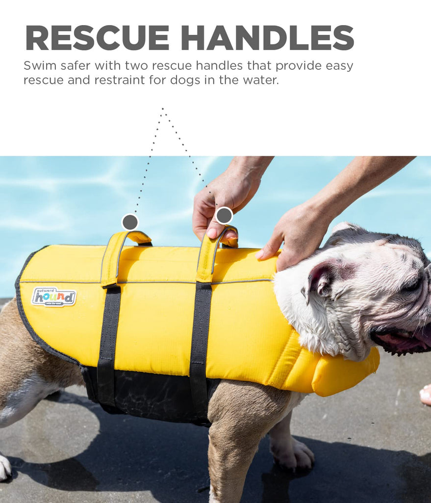 Outward Hound Granby Splash Yellow Dog Life Jacket, Medium – PETOLY