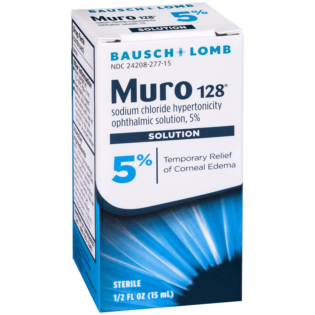 Bausch and Lomb Pharmaceuticals Muro 128 5 Percent Solution (15 Ml), 0.5 Ounce