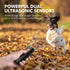 DOG CARE Anti Barking Device Dual Sensors 2 in 1 Ultrasonic Dog Training Dog Barking Deterrent Devices 2 mode Rechargeable Bark Control Device LED Flashlight 25ft Range Portable Outdoors Indoors