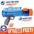 Nerf Dog Compact Tennis Ball Blaster Gift Set with 3 Balls, Great for Fetch, Hands-Free Reload, Launches up to 50 ft, Single Unit, Includes 3 Nerf Balls, 4791, Translucent Blue