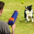 Nerf Dog Compact Tennis Ball Blaster Gift Set with 3 Balls, Great for Fetch, Hands-Free Reload, Launches up to 50 ft, Single Unit, Includes 3 Nerf Balls, 4791, Translucent Blue