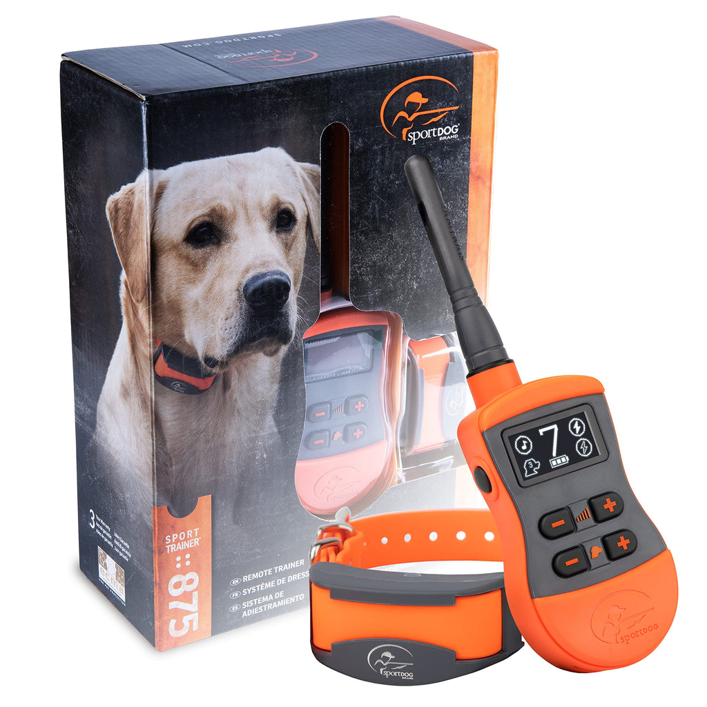 SportDOG Brand SportTrainer 875 Remote Trainer - New OLED Screen - 1/2 Mile Range - Waterproof, Rechargeable Dog Training Collar with Tone, Vibration, and Shock