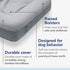 Casper DOGBD-MB-GY-US-JEF Memory Foam Pet Bed, Medium, Gray
