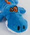 goDog Gators With Chew Guard Technology Tough Plush Dog Toy, Blue, Small (774018)