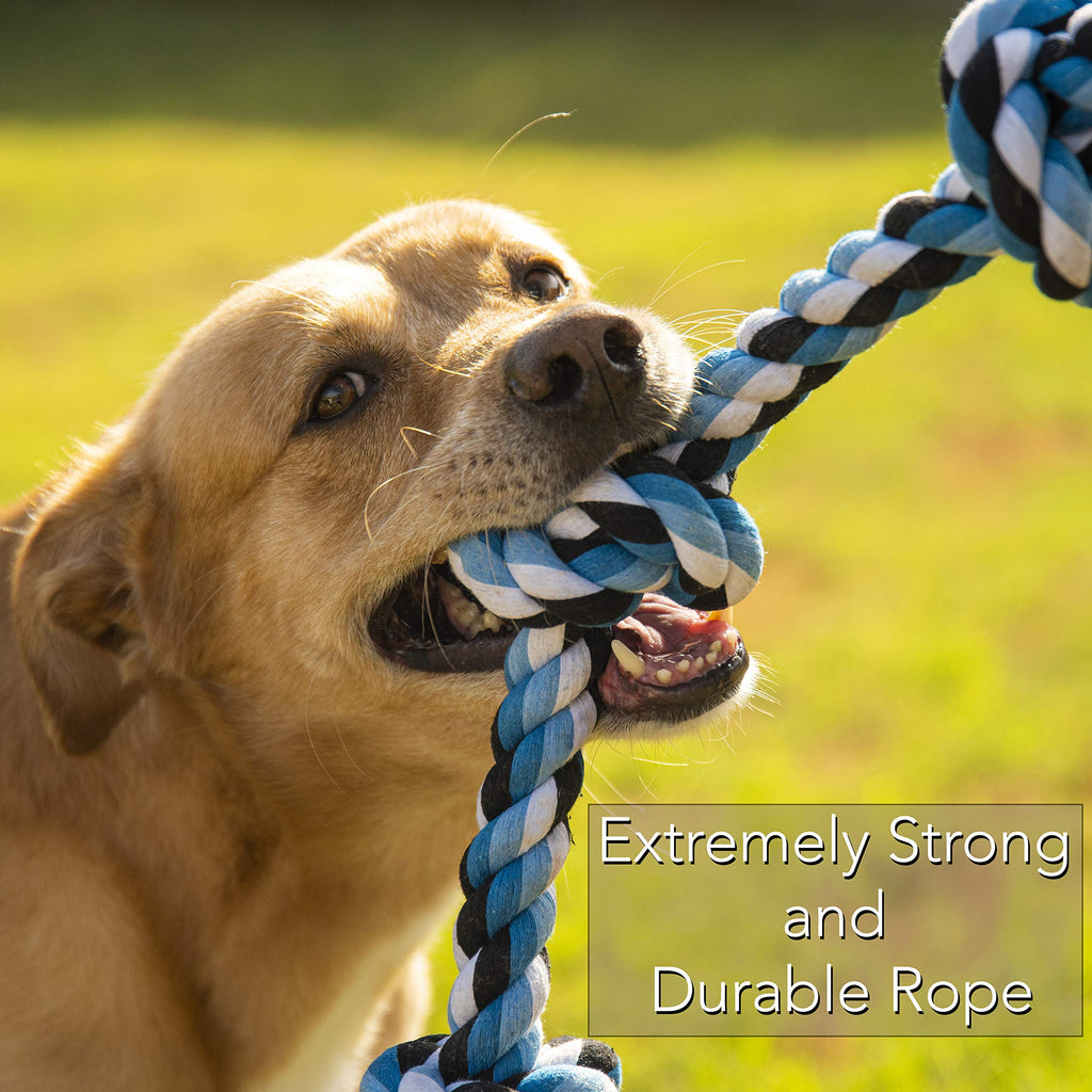 Extra strong dog rope toy top