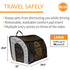 K&H Pet Products Travel Safety Pet Carrier Large Gray 29.5 x 22 x 25.5