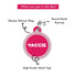 Taggie, Gradient Pink Cat Tag, Circle