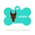 Taggie, Doberman Dog Tag, Bone