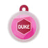 Taggie, Pink Geometroholic Pet Tag, Circle