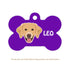 Taggie, Golden Dog Tag, Bone