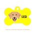 Taggie, Golden Dog Tag, Bone