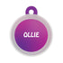 Taggie, Gradient X01 Pet Tag, Circle