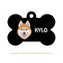 Taggie, Husky (Brown) Dog Tag, Bone