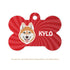 Taggie, Husky (Brown) Dog Tag, Bone