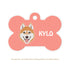 Taggie, Husky (Brown) Dog Tag, Bone