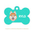 Taggie, Husky (Brown) Dog Tag, Bone