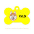 Taggie, Husky (Brown) Dog Tag, Bone