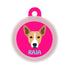 Taggie, Indie BRW Ears Up Dog Tag, Circle