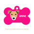 Taggie, Indie Brown Ears Down Dog Tag, Bone